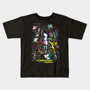 Cyberpunk David Martinez Kids T-Shirt